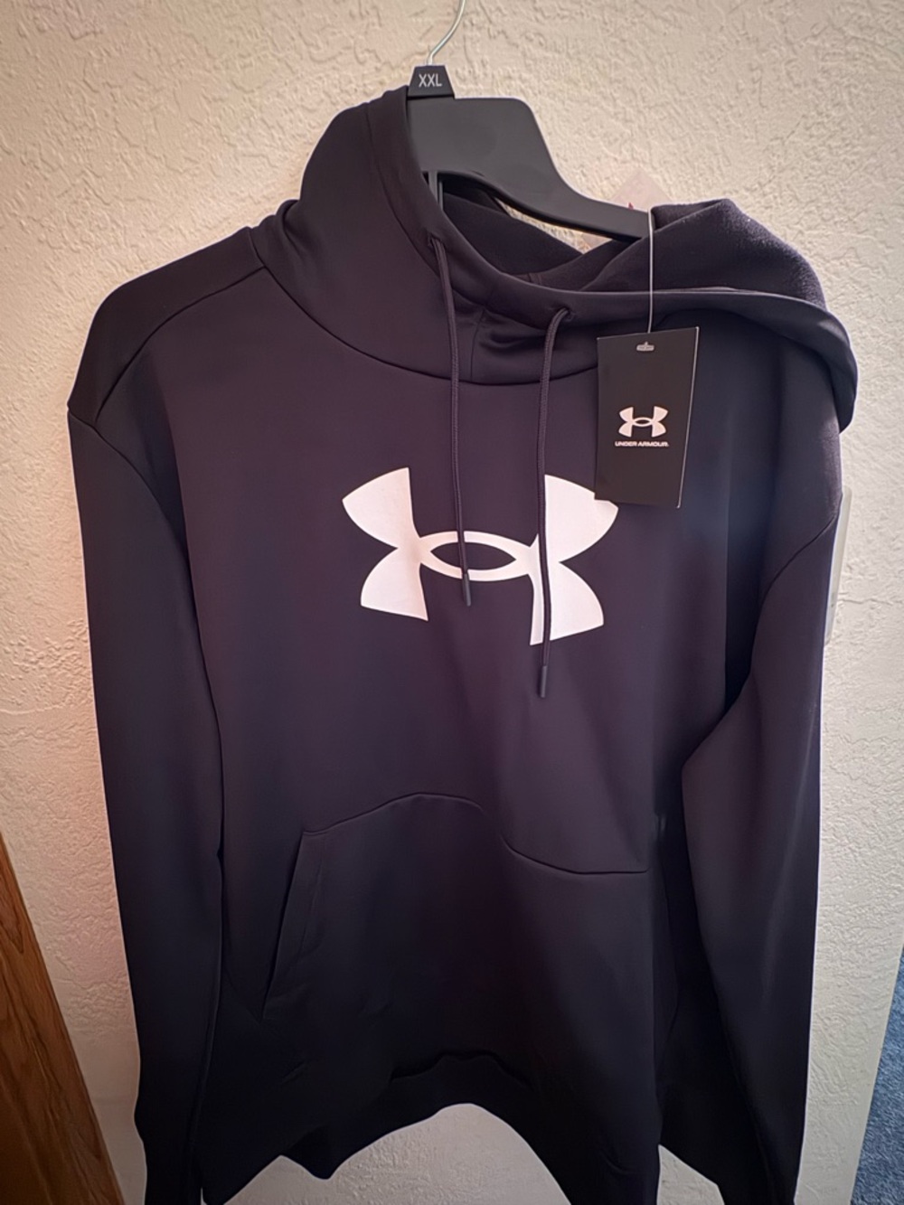 Under Armour Women’s Black Crewneck Hoodie with White Logo